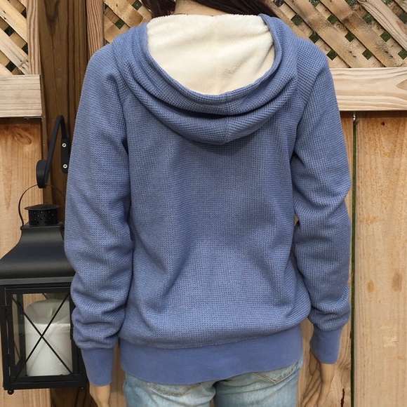 LL BEAN KNIT HOODED JACKET - Picture 3 of 5